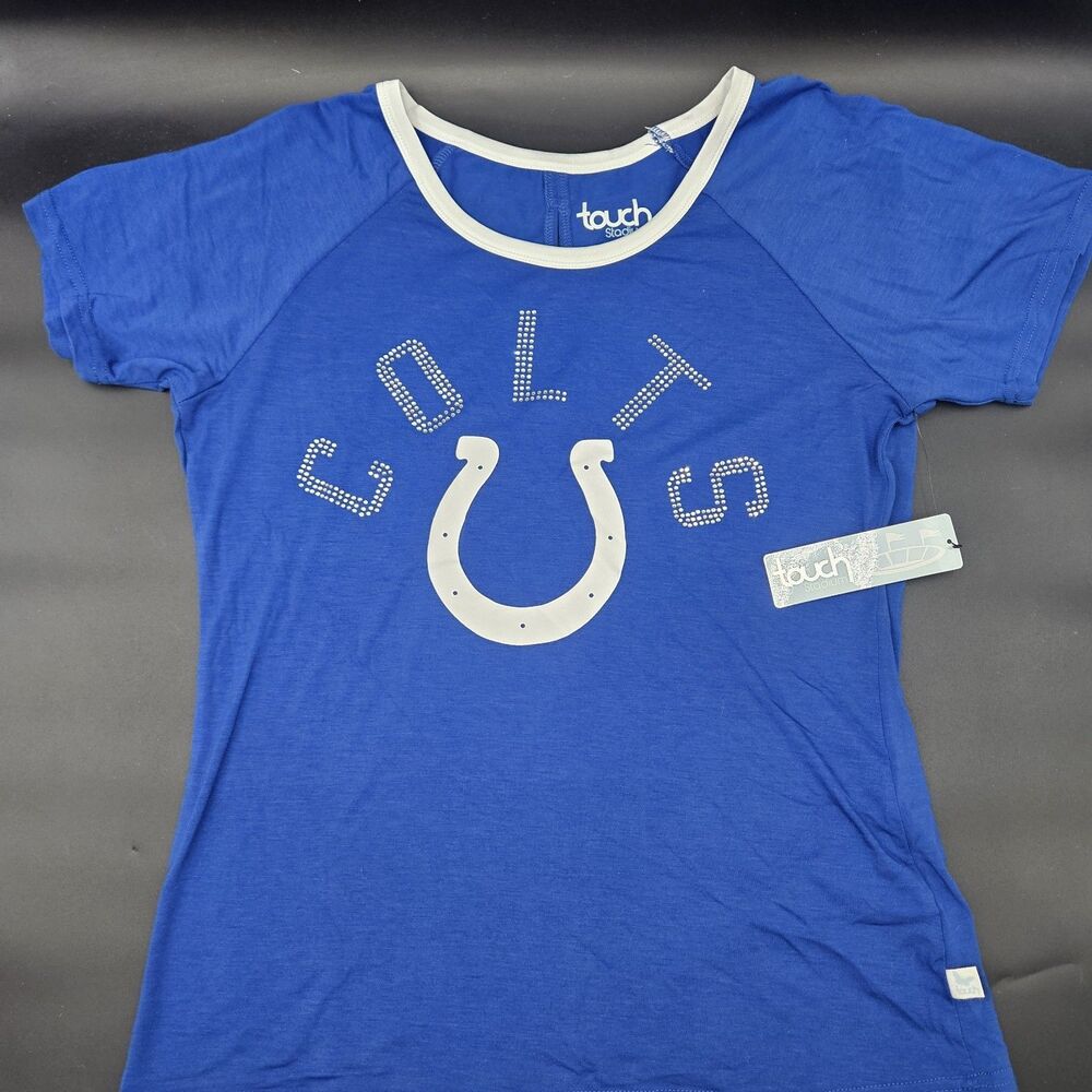 NFL Indianapolis Colts Womens Large Touch by Alyssa Milano Royal/White T-Shirt